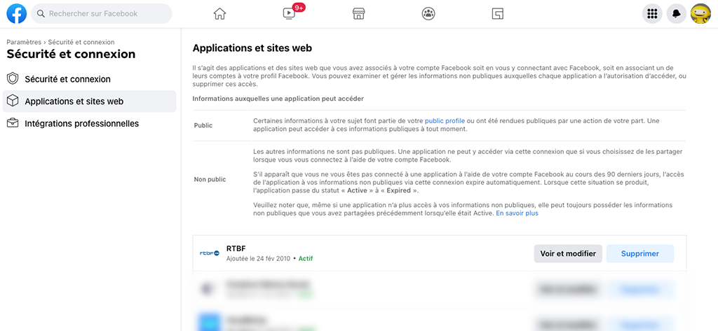 FAQ - Inscription Facebook